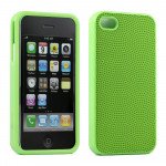 Wholesale iPhone 4S 4 Anti-Slip Hard Protector Cover (Green)